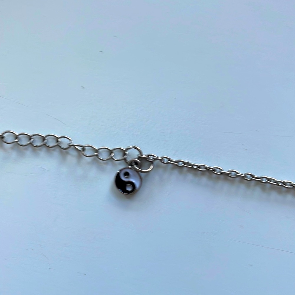Cute bracelet, black, white and silver, yin Yang sign, rue 21